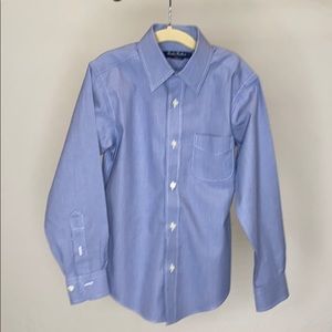 Brooks Brothers Blue/White Houndstooth Dress Shirt